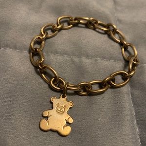Tiffany & Co Sterling Silver 925 Teddy Bear Charm Bracelet